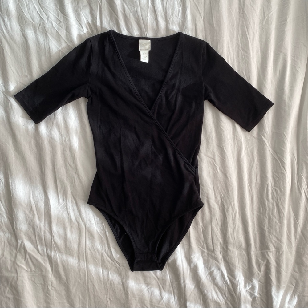 H&M Deep V-Neck Wrap Bodysuit